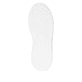 Weiße Rieker Damen Sneaker Low W2303-80 mit einer Schnürung. Schuh Laufsohle.