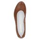 Braune Rieker Ballerinas 51994-24 mit einer extra weichen Decksohle. Schuh von oben.