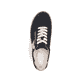 Schwarze Rieker Damen Sneaker Low L9700-00 mit einem Reißverschluss. Schuh von oben.