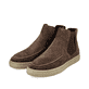 Braune Rieker Herren Chelsea Boots U0761-25 mit TR-Sohle mit leichtem EVA-Inlet. Schuhpaar seitlich schräg.