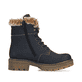 Blaue Rieker Damen Schnürstiefel Y8140-14 mit wasserabweisender TEX-Membran. Schuh Innenseite.