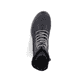 
Asphaltschwarze Rieker Damen Biker Boots 78520-00 mit Schnürung und Reißverschluss. Schuh von oben