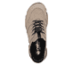 Beige Rieker Damen Slipper 45963-20 mit Ready2GO Anziehkomfort sowie Gummizug. Schuh von oben.