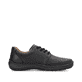 Schwarze Rieker Herren Schnürschuhe 03002-00 mit einem Reißverschluss. Schuh Innenseite.
