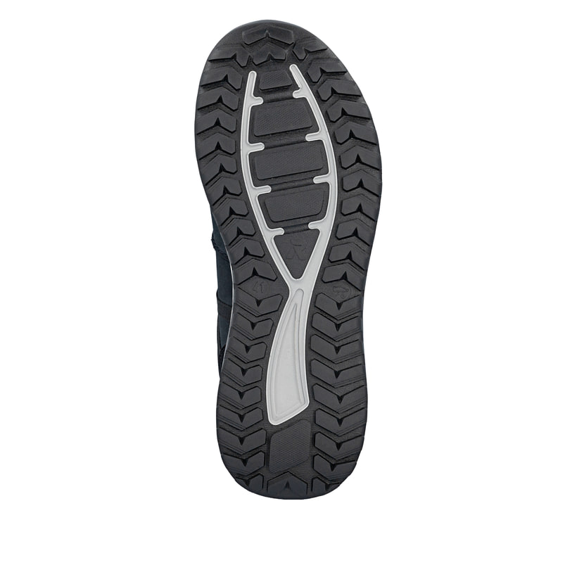 Dunkelblaue Rieker Herren Sneaker Low U0100-14 aus Rauleder. Schuh Laufsohle.