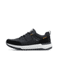 Dunkelblaue Rieker Herren Sneaker Low U0100-14 aus Rauleder. Schuh Außenseite.
