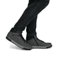 
Stahlgraue Rieker Herren Schnürstiefel 18930-45 mit Schnürung und Reißverschluss. Schuh am Fuß