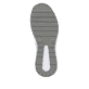 Weiße Rieker Damen Sneaker Low N9501-80 mit Reißverschluss sowie Extraweite H. Schuh Laufsohle.