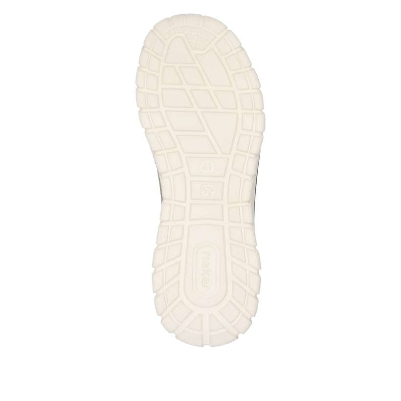 Beige Rieker Herren Sneaker Low 04351-64 mit Gummizug sowie ultraleichter Sohle. Schuh Laufsohle.