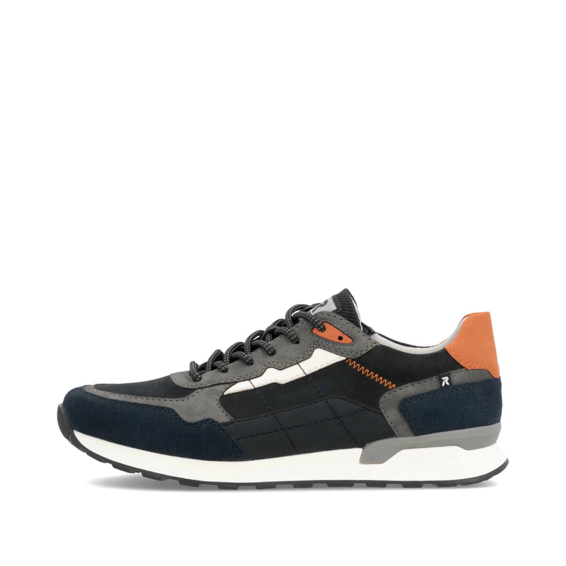 Beige Rieker Herren Sneaker Low U0307-80 mit einer griffigen und leichten Sohle. Schuh Außenseite gespiegelt.