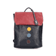 Sac Ã  dos Rieker H1357-14 en bleu et rouge avec détails colorés, fermeture éclair et poche pour téléphone portable. Face avant.