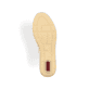 Weiße Rieker Ballerinas L3062-80 mit Schmuckelementen. Schuh Laufsohle.