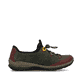 Dunkelgrüne Rieker Damen Slipper N3271-54 mit farbenfrohen Details. Schuh Innenseite.