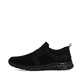 Mocassins Rieker noirs pour homme B7796-01 avec bande élastique. Côté extérieur de la chaussure.