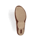Grüne Rieker Damen Riemchensandalen M1688-54 mit einem Klettverschluss. Schuh Laufsohle.