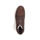 Braune Rieker Herren Sneaker High 38540-25 mit wasserabweisender TEX-Membran. Schuh von oben.