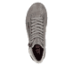 Hellgraue Rieker Damen Schnürstiefel Z1221-42 mit einem Reißverschluss. Schuh Laufsohle.