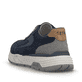 Blaugraue Rieker Herren Sneaker Low 06100-15 mit einem Reißverschluss. Schuh von hinten.