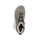 Khaki-schwarze Rieker Damen Schnürstiefel 45912-54 mit markanter Anflechter-Naht. Schuh von oben.