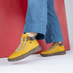 Gelbe Rieker Damen Schnürstiefel N1305-68 getragen