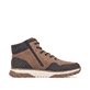 Schwarz-braune Rieker Herren Schnürstiefel B9340-24 mit einem Reißverschluss. Schuh Innenseite.