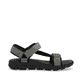 Grüne waschbare Rieker Herren Trekkingsandalen 20805-54 mit Klettverschluss. Schuh Innenseite.