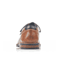 Braune Rieker Herren Schnürschuhe 13500-25 mit modernen Ziernähten. Schuh von hinten.