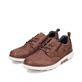 
Kastanienbraune Rieker Herren Schnürschuhe B3301-22 mit einer leichten Profilsohle. Schuhpaar schräg.