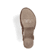 Braune Rieker Slingpumps 66775-24 aus Rauleder mit handgestickten Nähten. Schuh Laufsohle.