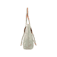 Rieker Damen Shopper H1516-54 in Khakigrün aus Kunstleder mit Reißverschluss. Shopper linksseitig.