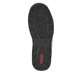 Blaue Rieker Damen Slipper L0538-14 mit einem Gummizug. Schuh Laufsohle.