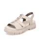 Hellbeige Rieker Damen Riemchensandalen V5350-60 mit einer leichten Profilsohle. Schuh Innenseite