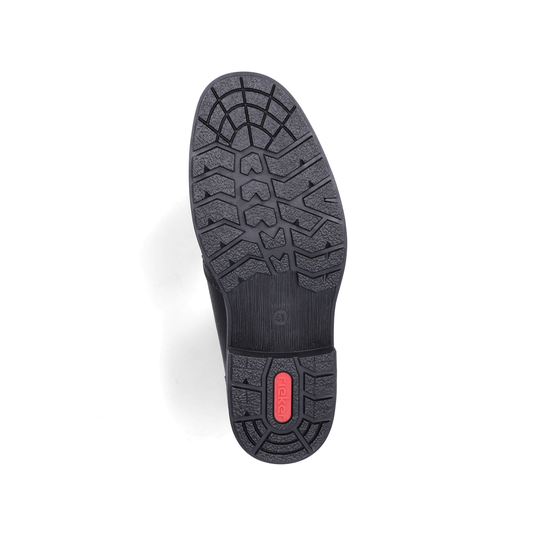 Schwarze Rieker Herren Kurzstiefel 33452-00 aus Glattleder. Schuh Laufsohle.