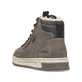 Braune Rieker Herren Sneaker High 36033-24 mit wasserabweisender TEX-Membran. Schuh von hinten.