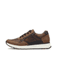 Braune Rieker Herren Sneaker Low B0701-24 mit einem Reißverschluss. Schuh Außenseite.