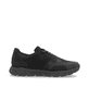 Schwarze Rieker Herren Sneaker Low 09100-00 mit einer Gummischnürung. Schuh Innenseite.