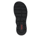 Graue Rieker Damen Schnürstiefel 55031-45 mit einer schockabsorbierenden Sohle. Schuh Innenseite