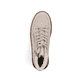 Hellbeige Rieker Damen Schnürstiefel 74234-60 mit einem Reißverschluss. Schuh Laufsohle.