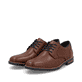Braune Rieker Herren Schnürschuhe 13516-22 mit der Komfortweite G 1/2. Schuhpaar seitlich schräg.