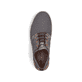 Graue Rieker Herren Slipper B5252-45 mit einem Gummizug sowie Komfortweite G 1/2. Schuh von oben.