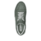 Grüne Rieker Herren Sneaker Low U0312-52 mit Schnürung sowie Komfortweite G 1/2. Schuh von oben.