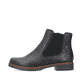 
Nachtschwarze Rieker Damen Chelsea Boots 75170-00 mit einer schockabsorbierenden Sohle. Schuh Außenseite