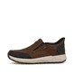 Mocassins Rieker marron pour homme 11551-22 en cuir suédé. Côté extérieur de la chaussure.