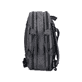 Sac pour ordinateur portable  H5200-43 en gris avec fermeture éclair, compartiment rembourré pour ordinateur portable et bretelles amovibles. Côté gauche.