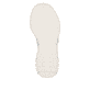 Weiße Rieker Damen Slipper M5357-80 mit Ready2GO Slip-in Funktion sowie Gummizug. Schuh Laufsohle.