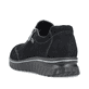 Zartrosane vegane Rieker Damen Loafer 58955-31 mit einem Elastikeinsatz. Schuh Außenseite gespiegelt.
