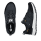Dunkelblaue Rieker Herren Sneaker Low U0100-14 aus Rauleder. Schuh von oben, liegend.
