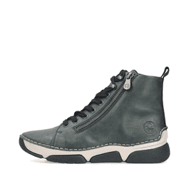 Rieker Femme Bottines 70345 - Bottines à Lacets Et Fermeture Éclair Pour Un Confort Quotidien