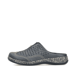 Rieker dames 46393klompen, Blauw Navy Rosso 15, 41 EU