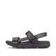 Schwarze Rieker Herren Trekkingsandalen 20800-00 mit einer super leichten Sohle. Schuh Außenseite.